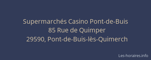 Supermarch&eacute;s Casino Pont-de-Buis