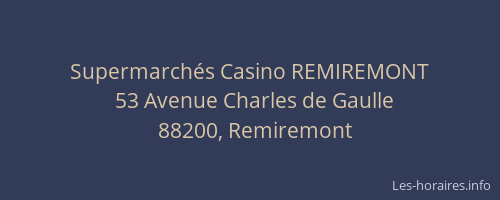 Supermarch&eacute;s Casino REMIREMONT