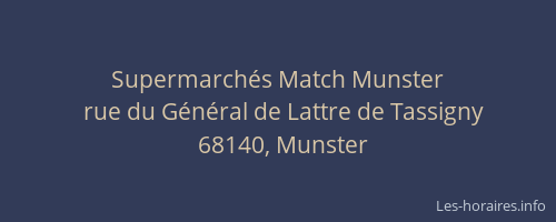 Supermarch&eacute;s Match Munster