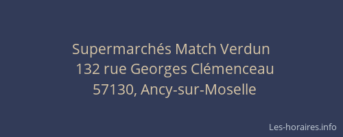 Supermarch&eacute;s Match Verdun