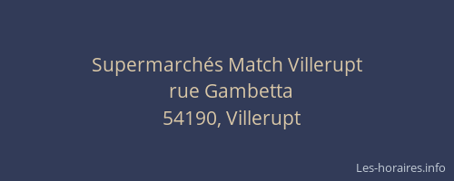 Supermarchés Match Villerupt