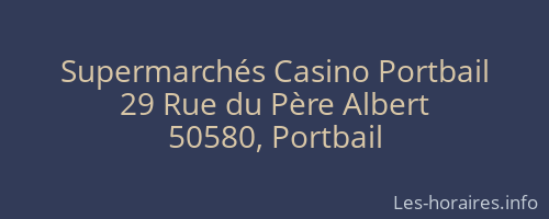 Supermarchés Casino Portbail