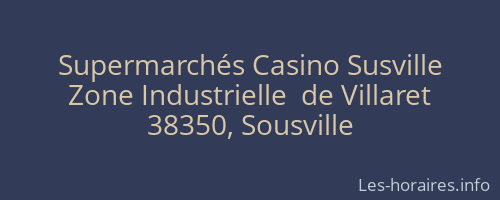 Supermarchés Casino Susville
