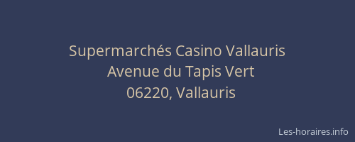 Supermarchés Casino Vallauris