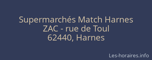 Supermarchés Match Harnes