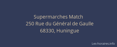 Supermarches Match