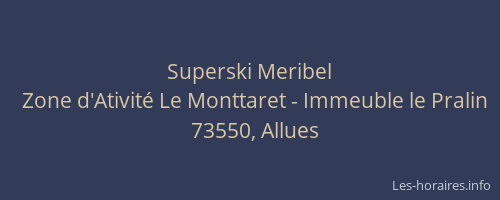 Superski Meribel