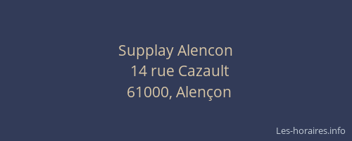 Supplay Alencon