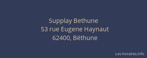 Supplay Bethune