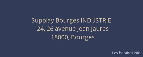 Supplay Bourges INDUSTRIE