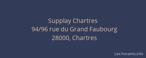 Supplay Chartres