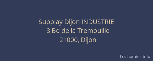 Supplay Dijon INDUSTRIE