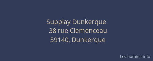 Supplay Dunkerque