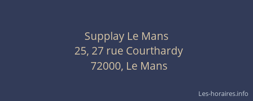 Supplay Le Mans