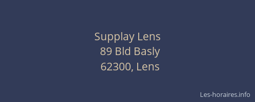 Supplay Lens