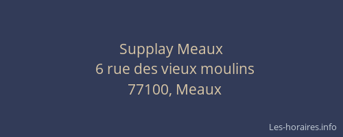 Supplay Meaux