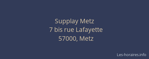 Supplay Metz