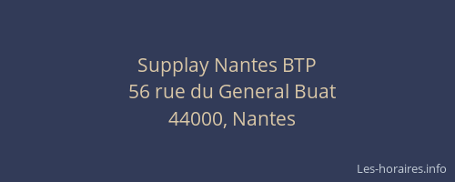 Supplay Nantes BTP