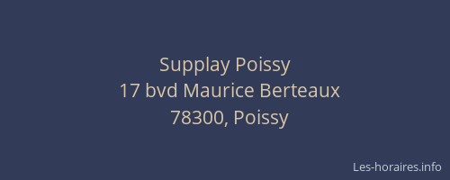 Supplay Poissy