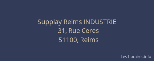 Supplay Reims INDUSTRIE