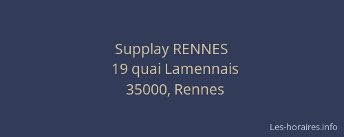 Supplay RENNES