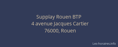 Supplay Rouen BTP