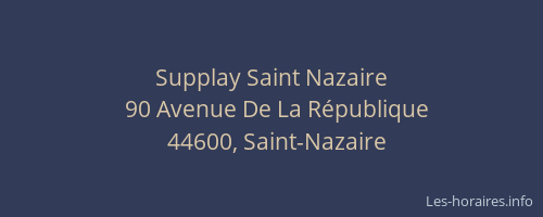 Supplay Saint Nazaire
