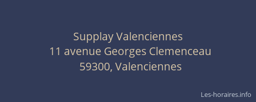 Supplay Valenciennes