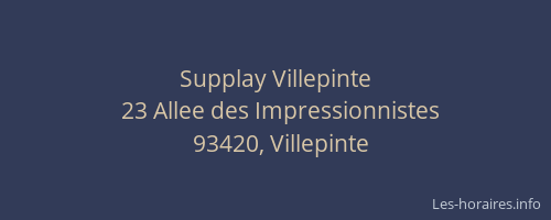 Supplay Villepinte