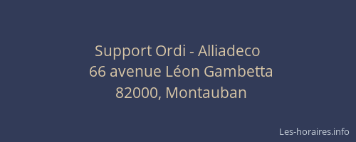 Support Ordi - Alliadeco