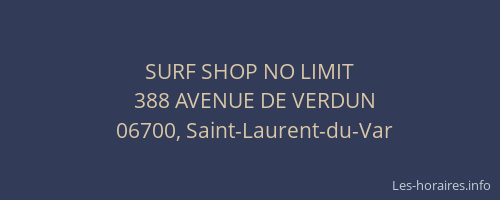 SURF SHOP NO LIMIT
