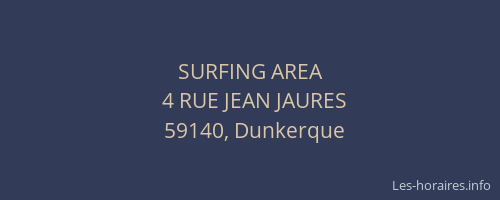 SURFING AREA
