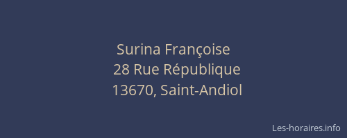 Surina Françoise