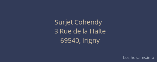 Surjet Cohendy