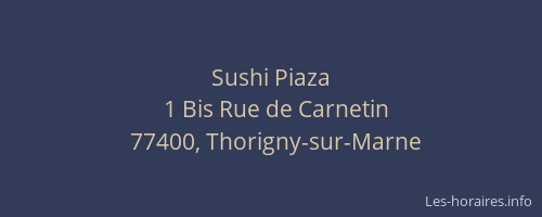 Sushi Piaza