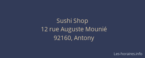 Sushi Shop