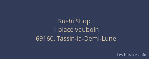 Sushi Shop