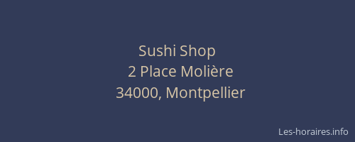 Sushi Shop