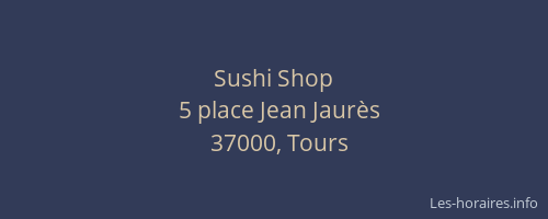 Sushi Shop