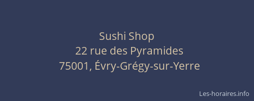 Sushi Shop