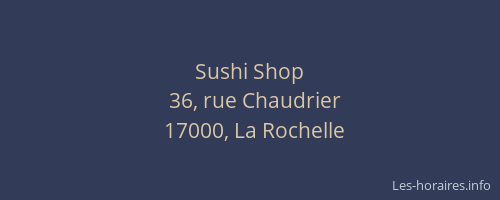 Sushi Shop