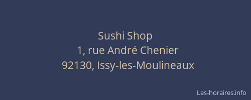Sushi Shop