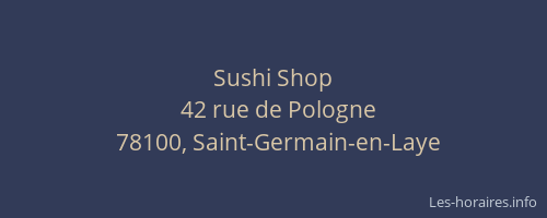 Sushi Shop