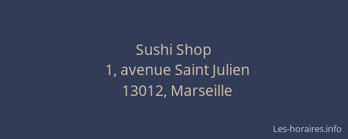 Sushi Shop