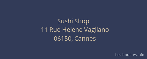 Sushi Shop
