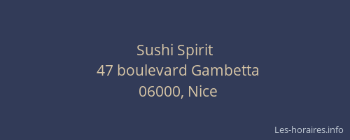 Sushi Spirit