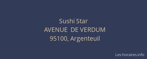Sushi Star