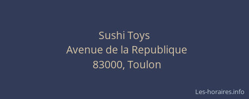 Sushi Toys