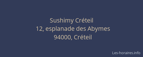 Sushimy Créteil