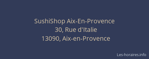 SushiShop Aix-En-Provence